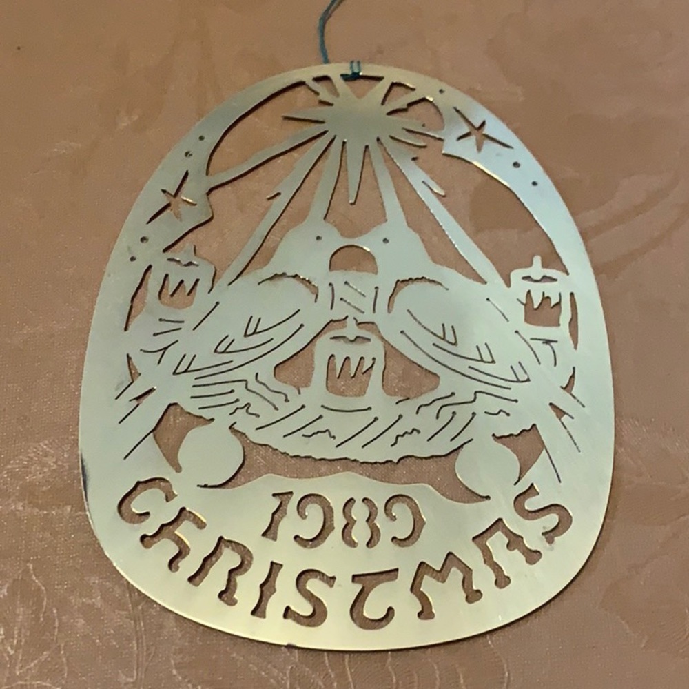 Vintage Biedermann vintage brass holiday ornament 12 Days of Christmas